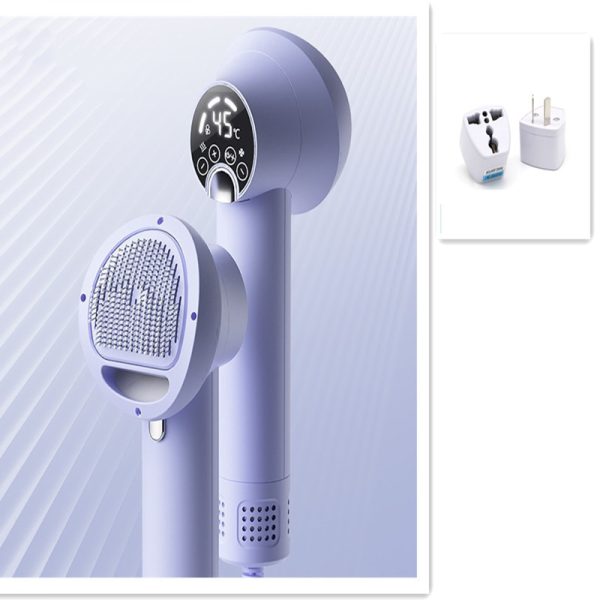 Low Noise Pet Hair Dryer with Slicker Brush, 2 in1 Steam Brush for Dogs, Dog Blower Grooming Dryer, Dog Cat Dryer for Pet Grooming - Image 6