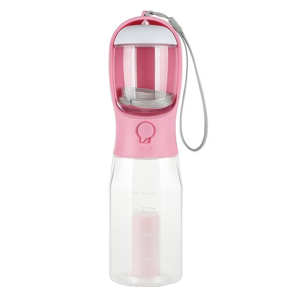 MCOURASOY Pet Water Bottle, Portable Dog Water Bottle Dispenser with Poop Bag, 20oz Leak Proof Dog Travel Water Bottle with Feeder - Puppy Water Bottles for Walking, Hiking, Camping - Image 5