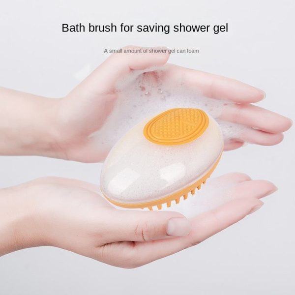 Dog Grooming Brush, Soap Dispenser, Soothing Massage, Soft Bristles - For Dogs and Cats (16 x 7.5 cm) - Image 4