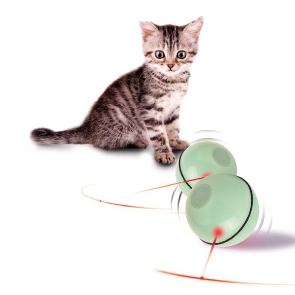Laser Cat Toy USB Rechargeable, Automatic Sounding Interactive Pet Toy with 45 Min Timer, Plastic Material, Indoor Use - Image 6