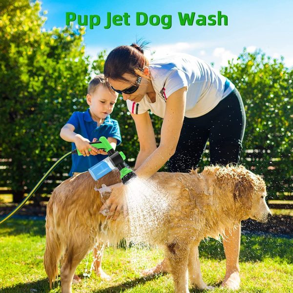 Soap Dispensing Pet Wash Sprayer Nozzle and NASTY CRITTER! by Girl With The Dogs - Everyday Deep Cleaning Dog Shampo 16 oz - Image 2