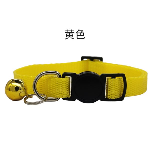 Nylon Cat Collar Comfortable Breathable, Adjustable Monochrome Pet Collar for Cats, Lightweight and, Durable - Image 2