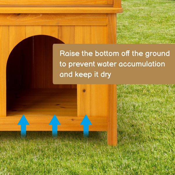 Outdoor Cat House, 2-Story Wooden Feral Cat House for Outdoor and Indoor, Pet House Cat Houses & Condos with Stairs - Image 4