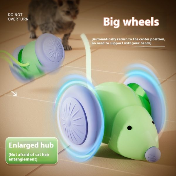 Automatic Moving Mice Cats Toy Intelligent Obstacle Avoidance Moving Mice Shape Cats Training Scratch Toy - Image 6