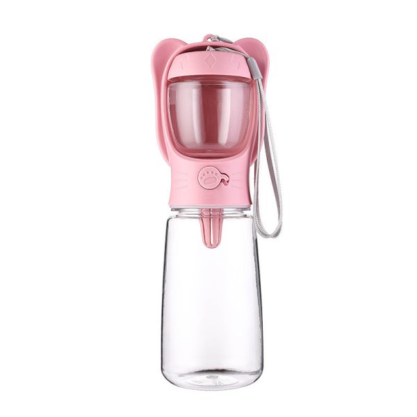 MYOWELL 2 In 1 Portable Dog Water Bottle - Leak Proof Dog Water Bottle with Food Container, Travel Water Dispenser 12oz+6oz for Pets, for Walking, Hiking, and Outdoor Use - Image 7