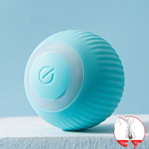 Cat Ball Toy, Pet Interactive Toy, Smart Automatic Rolling Cat Ball, Mute Abrasion Resistant Kitty Toy, Exercise Chase Pet Ball for Indoor - Image 4