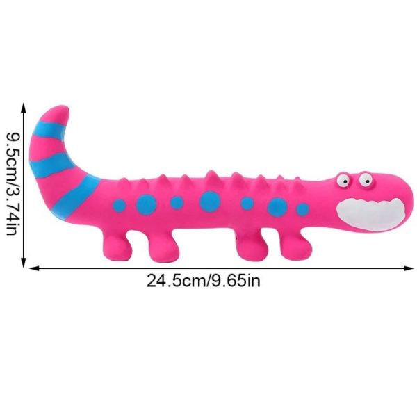 Angoily Pet Latex Toys, Lizard Dog Toys Squeaky Toy, Small Dog Toys, Interactive Dog Toys Pet Molar Toys Fetch Dog Toy Lizards Squeaky Toys for Small Dogs Animal Plush Toy - Image 2