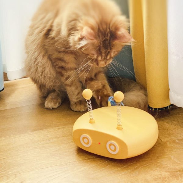 Cat Interactive Laser Toy Automatic Motion Activated, Adjustable Speed Laser Cat Toy with Circulation Light, Rechargeable Electronic Smart Pet Toys for Indoor Exercise - Image 2