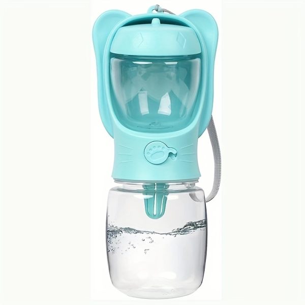 MYOWELL 2 In 1 Portable Dog Water Bottle - Leak Proof Dog Water Bottle with Food Container, Travel Water Dispenser 12oz+6oz for Pets, for Walking, Hiking, and Outdoor Use - Image 6