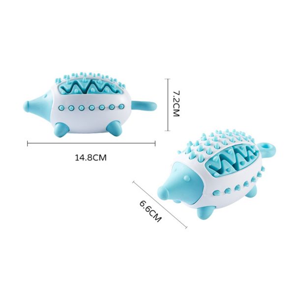 Dog Treat Dispensing Toy, Teeth Grinding Cleaning Bite Resistant Dog Food Dispensing Toy, Hedgehog Shape Puppy Treat Puzzle Reduce Boredom and Anxiety Relief Toy for Small, Medium - Image 7