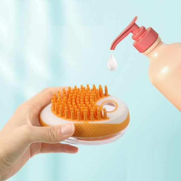 Dog Grooming Brush, Soap Dispenser, Soothing Massage, Soft Bristles - For Dogs and Cats (16 x 7.5 cm) - Image 9