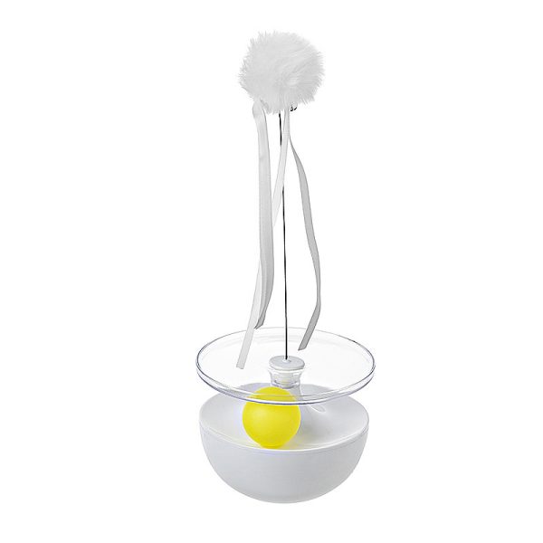 Interactive Cat Teaser Stick Ball Toy to Relieve Inner Boredom, 360° Rotating Self-Playing Cat Teaser Wand to Improve Intelligence, Plastic Material - Image 4