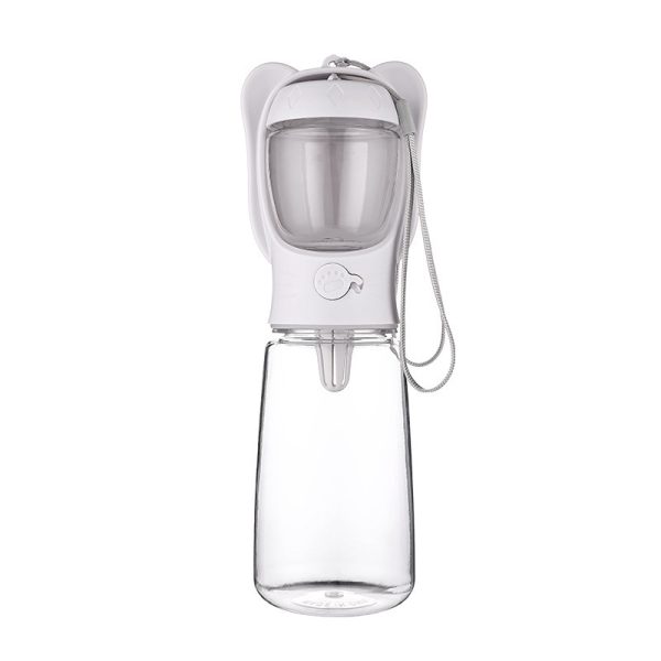 MYOWELL 2 In 1 Portable Dog Water Bottle - Leak Proof Dog Water Bottle with Food Container, Travel Water Dispenser 12oz+6oz for Pets, for Walking, Hiking, and Outdoor Use - Image 8