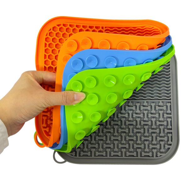 Slow Feeder Lick Mat for Dog & Cat, Food-Grade Silicone, 48 Suction Cups, Dishwasher Safe, Anxiety Relief - Image 2