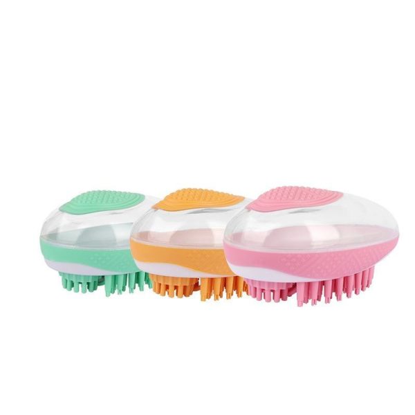 Dog Grooming Brush, Soap Dispenser, Soothing Massage, Soft Bristles - For Dogs and Cats (16 x 7.5 cm) - Image 7