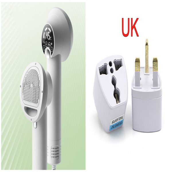 Low Noise Pet Hair Dryer with Slicker Brush, 2 in1 Steam Brush for Dogs, Dog Blower Grooming Dryer, Dog Cat Dryer for Pet Grooming - Image 8