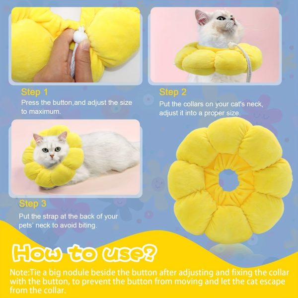 GAPZER Cat Cone Collar, Neck Cone to Stop Licking, Surgery Recovery Collar for Kittens Cats - Image 8