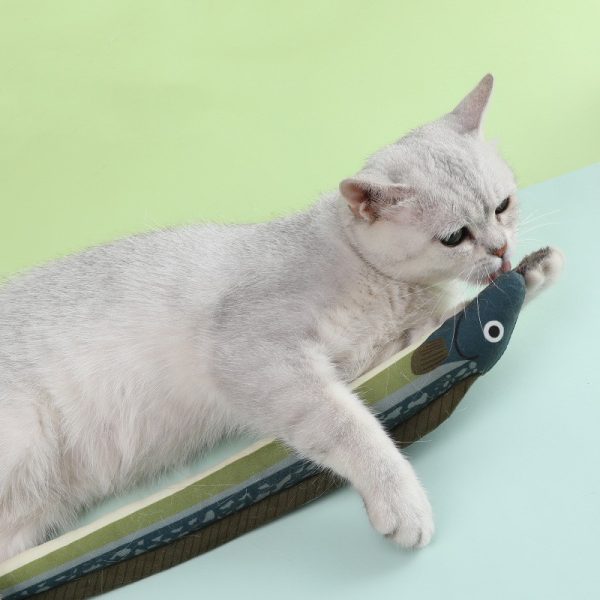 Maiiu Chewing Stuffed Catnip Cat Pillow Toy Simulation Fish Fish Cat Toys - Image 6