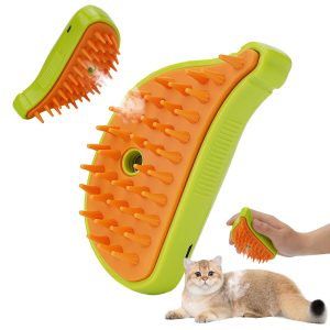 Cat Brush, Grooming Comb, Self Cleaning Cat Slicker Brushes for Shedding, One Click to Clean