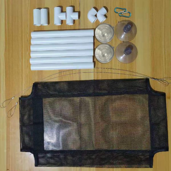 Cat Hammock Nest Hanging Bed for Window | PVC Mesh Cloth, Steel Wire Rope, Suction Cup | Small Pet Nest Holds up to 17.5kg - Image 3