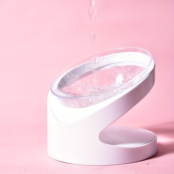 Slanted Stainless Steel Dog Bowl 15°, Pet Food Bowl Tilted Angle Bulldog Bowl Pet Feeder Dish, Water Bowl Non-Skid & Non-Spill, Easier to Reach Food, White - Image 7