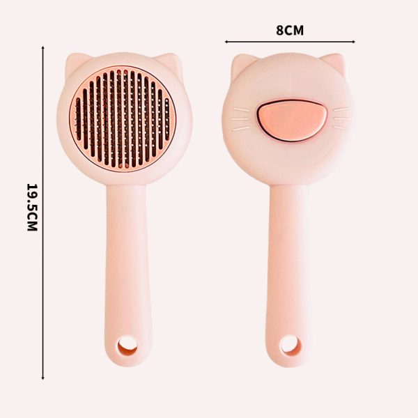 Kitten Hair Removal Comb – Self-Cleaning Cat & Dog Grooming Tool, Anti-Knotting Needle Comb, Stainless Steel, Lightweight, 4 Colors - Image 5