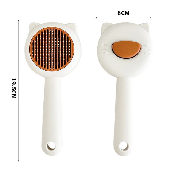 Kitten Hair Removal Comb – Self-Cleaning Cat & Dog Grooming Tool, Anti-Knotting Needle Comb, Stainless Steel, Lightweight, 4 Colors - Image 3