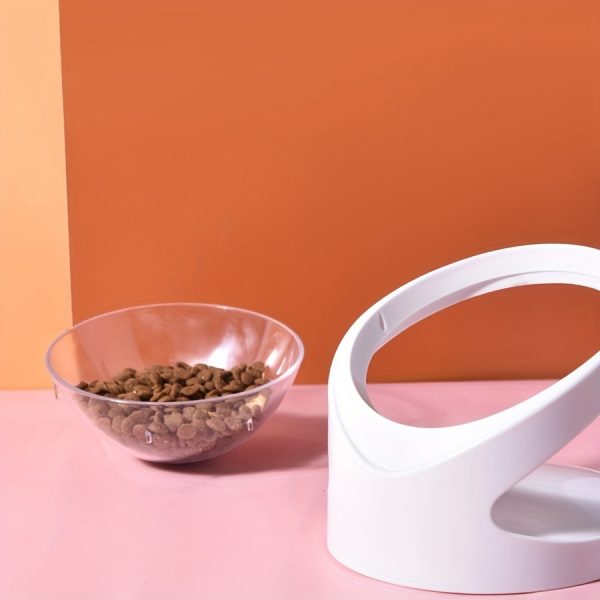 Slanted Stainless Steel Dog Bowl 15°, Pet Food Bowl Tilted Angle Bulldog Bowl Pet Feeder Dish, Water Bowl Non-Skid & Non-Spill, Easier to Reach Food, White - Image 5