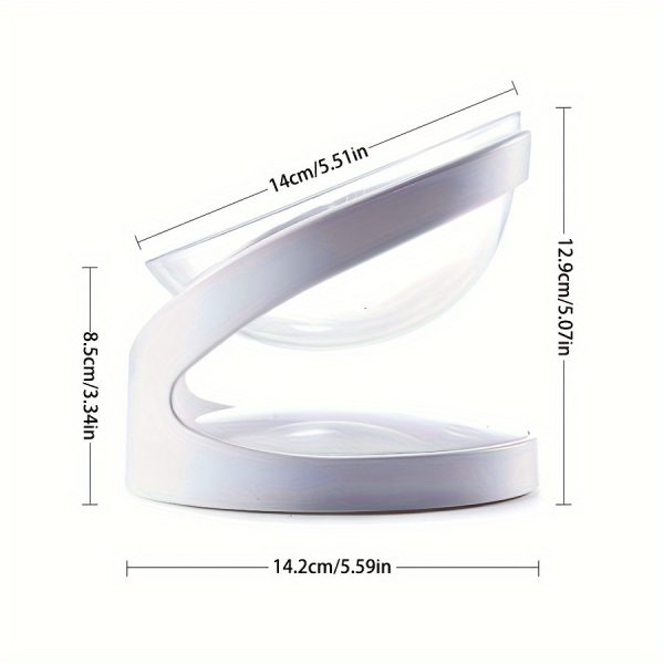 Slanted Stainless Steel Dog Bowl 15°, Pet Food Bowl Tilted Angle Bulldog Bowl Pet Feeder Dish, Water Bowl Non-Skid & Non-Spill, Easier to Reach Food, White - Image 8