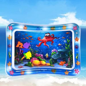 Kids Inflatable Mat - Pet Water Rug, Kids Sensory Playmat | Fun Sensor Water Playing Mat with Theme, Interactive Thickened Cool Comfortable Water Sensor Playmat for Pets Kids Babies, Octopus