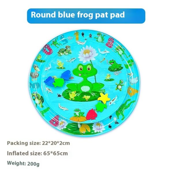 Upgraded Thicken Water Mat for Cats, Unbreakable Cat Splash Play Mat, Interactive Water Sensory Playmat Cat Toy, Durable Cool Comfort Water Mat for Pets with Fake Fish Inside (with Inflator) - Image 10