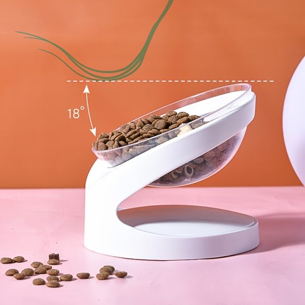 Slanted Stainless Steel Dog Bowl 15°, Pet Food Bowl Tilted Angle Bulldog Bowl Pet Feeder Dish, Water Bowl Non-Skid & Non-Spill, Easier to Reach Food, White - Image 10