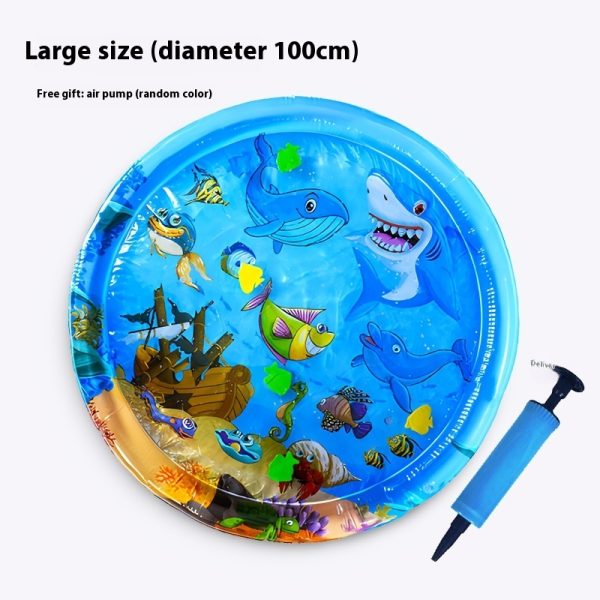 Water Mat, Oceanic Adventure Inflatable Water Mat, Infant Sensory Development Playmat, Easy Setup Baby Mat, Leak-Proof Fun Inflatable Water Mat for Toddler - Image 2