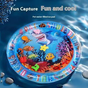 Water Mat, Oceanic Adventure Inflatable Water Mat, Infant Sensory Development Playmat, Easy Setup Baby Mat, Leak-Proof Fun Inflatable Water Mat for Toddler