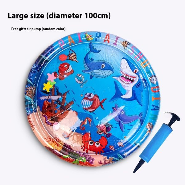 Water Mat, Oceanic Adventure Inflatable Water Mat, Infant Sensory Development Playmat, Easy Setup Baby Mat, Leak-Proof Fun Inflatable Water Mat for Toddler - Image 3