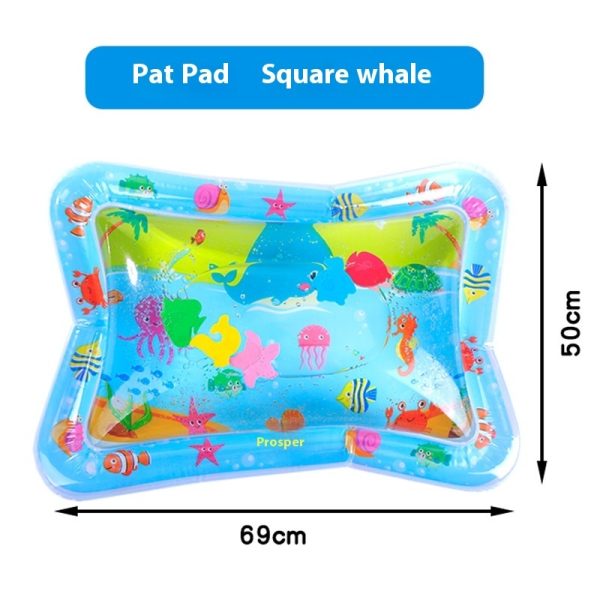 Kids Inflatable Mat - Pet Water Rug, Kids Sensory Playmat | Fun Sensor Water Playing Mat with Theme, Interactive Thickened Cool Comfortable Water Sensor Playmat for Pets Kids Babies, Octopus - Image 3