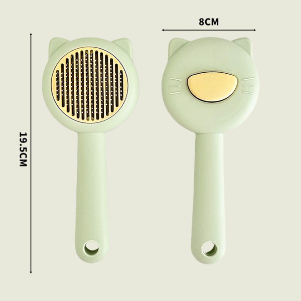 Kitten Hair Removal Comb – Self-Cleaning Cat & Dog Grooming Tool, Anti-Knotting Needle Comb, Stainless Steel, Lightweight, 4 Colors - Image 4