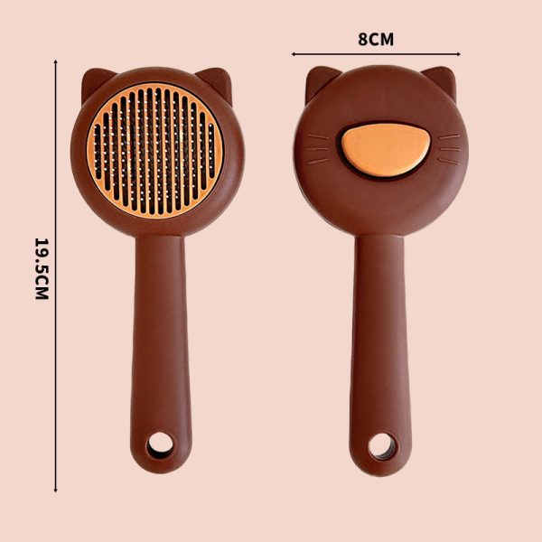Kitten Hair Removal Comb – Self-Cleaning Cat & Dog Grooming Tool, Anti-Knotting Needle Comb, Stainless Steel, Lightweight, 4 Colors - Image 7