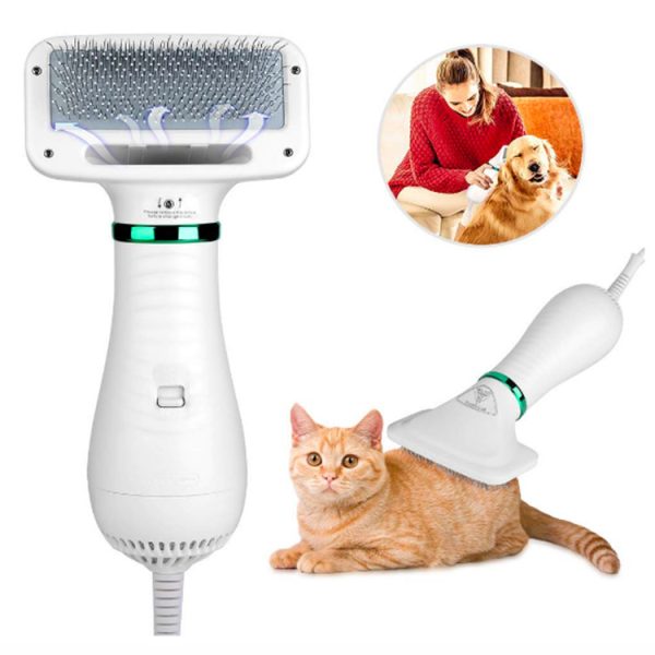 Pet Hair Dryer & Electric Comb (2-in-1 ) – Portable Low Noise Grooming Brush for Dogs and Cats - Image 5