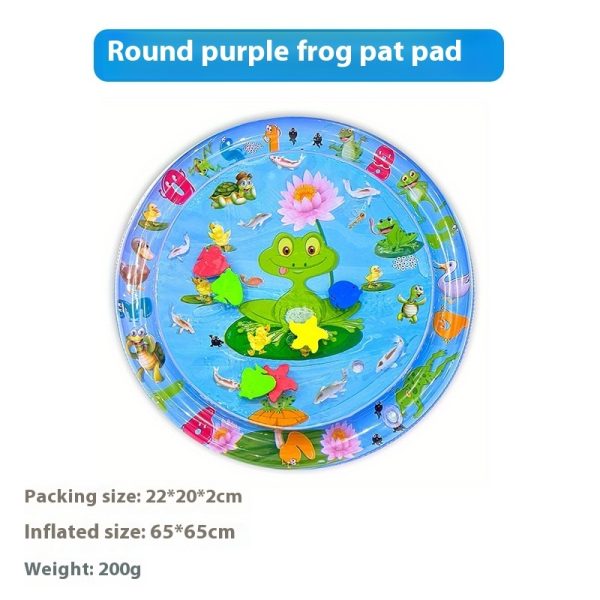 Upgraded Thicken Water Mat for Cats, Unbreakable Cat Splash Play Mat, Interactive Water Sensory Playmat Cat Toy, Durable Cool Comfort Water Mat for Pets with Fake Fish Inside (with Inflator) - Image 4
