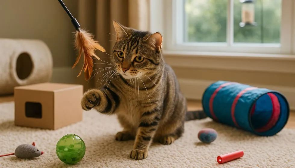 Cat Gets Bored of Toys Quickly