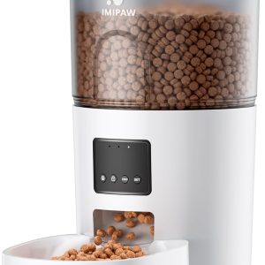 Automatic Cat Feeder - 3L Pet Dry Food Dispenser with Timed Programmable Portion Control, Dual Power Backup, Easy Set Up, 10 Meals Per Day for Cats and Puppies（Remote Not Supported）