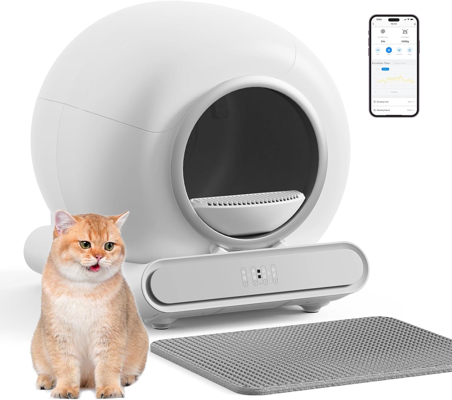 Expedman Automatic Self Cleaning Cat Litter Box