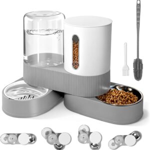Automatic Gravity Cat Dog Feeder and Water Dispenser