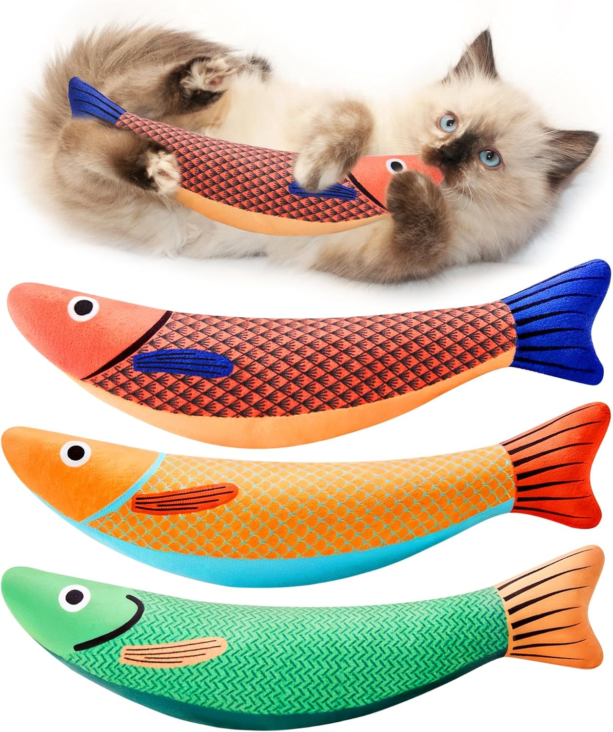 Potaroma Cat Toys Saury Fish